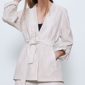 NWT ZARA FAUX LEATHER JACKET